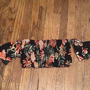 Floral off the shoulder top